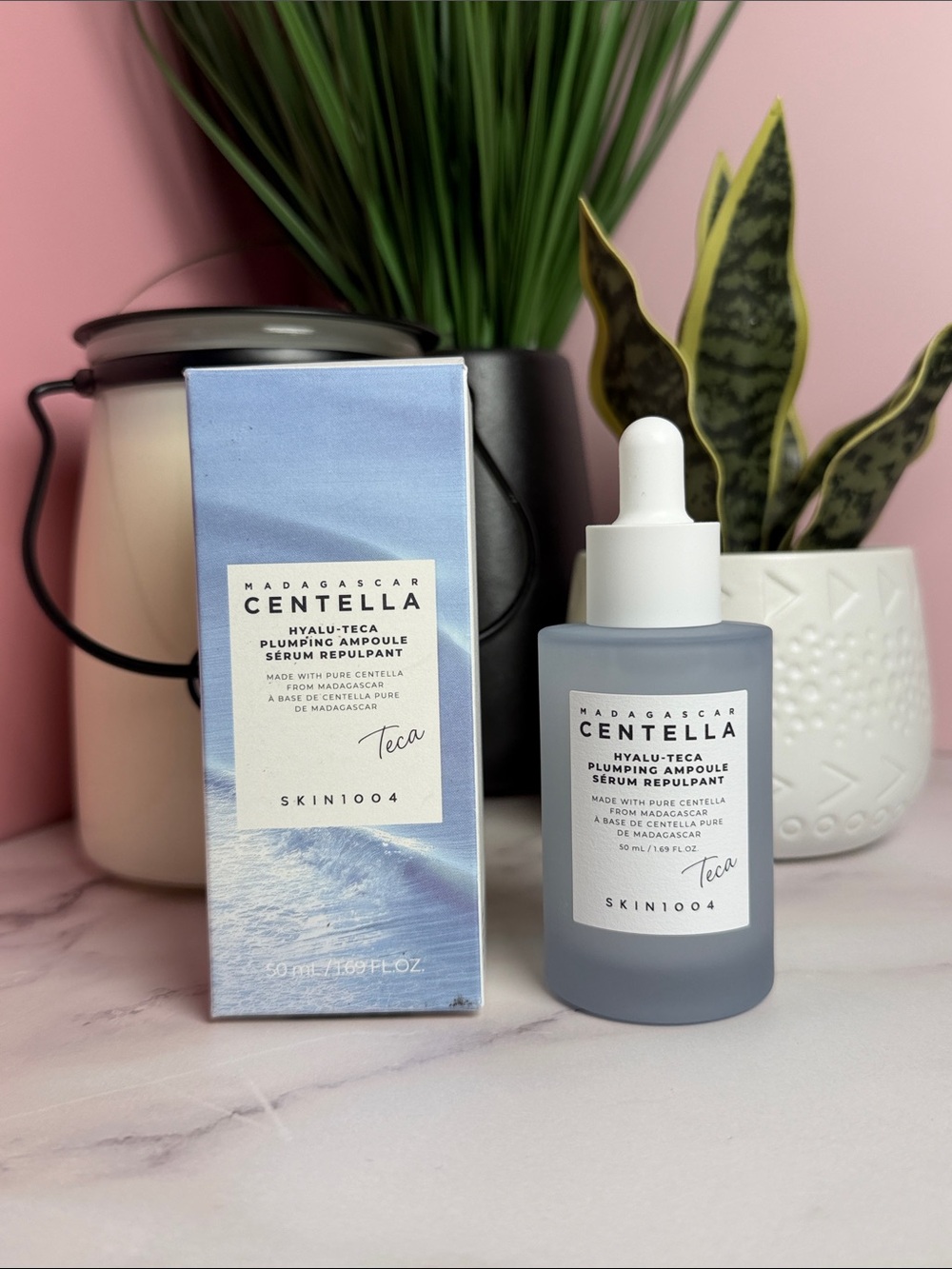 Skin1004 Madagascar Centella Hyalu-Teca Plumping Ampoule Serum — Soft Blue